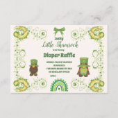Schattigee Lucky Little Shamrock Diapper Raffle Informatiekaartje (Voorkant)