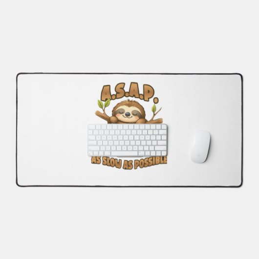 Schattigee luiaard ASAP – zo traag mogelijk Classi Bureaumat (Keyboard & Muis)