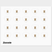 Schattigee luiaard ASAP � zo traag mogelijk Classi Hart Sticker (Vel)