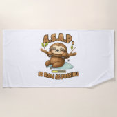 Schattigee luiaard ASAP – zo traag mogelijk Classi Strandlaken (Voorkant)