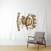 Schattigee luiaard ASAP – zo traag mogelijk Classi Wandkleed (In Situ (horizontaal))