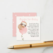 Schattigee Luiaard Baby Meisje Baby shower Boeken