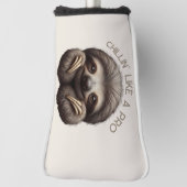 Schattigee luiaard chillin als een pro golfheadcover (Draai 90)