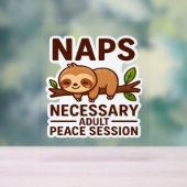 Schattigee luiaard dutjes - noodzakelijke volwasse acryl bord (Neutraal)