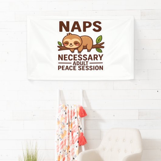 Schattigee luiaard dutjes - noodzakelijke volwasse spandoek (Insitu)