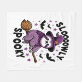 Schattigee Luiaard Happy Halloween (2) Fleece Deken (Voorkant (Horizontaal))