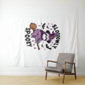 Schattigee Luiaard Happy Halloween (2) Wandkleed (In Situ (horizontaal))