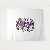 Schattigee Luiaard Happy Halloween (2) Wandkleed (Voorkant (horizontaal))