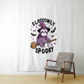Schattigee Luiaard Happy Halloween (2) Wandkleed (In situ)
