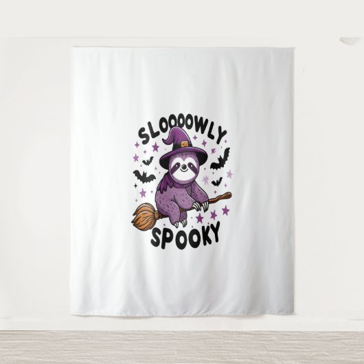 Schattigee Luiaard Happy Halloween (2) Wandkleed (Voorkant)