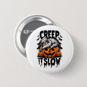Schattigee luiaard Happy Halloween Ronde Button 5,7 Cm (Voorkant /achterkant)