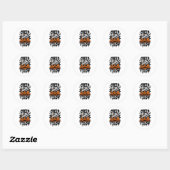Schattigee luiaard Happy Halloween Ronde Sticker (Vel)