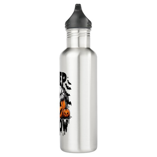 Schattigee luiaard Happy Halloween Waterfles (Rechts)