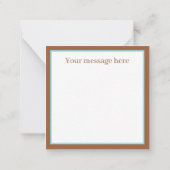 Schattigee luiaard liefhebbers strand bericht toev notitiekaartje (Achterkant)