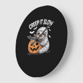 Schattigee Luiaard Lovers Funny Halloween Pumpkin  Grote Klok (Hoek)