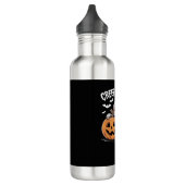 Schattigee Luiaard Lovers Funny Halloween Pumpkin  Waterfles (Links)