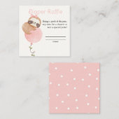 Schattigee Luiaard Luiaard Baby shower Luiaard Raf Informatiekaartje (Voorkant / Achterkant)