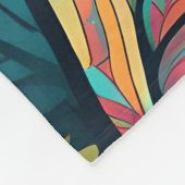 Schattigee luiaard omringd door bloemen fleece deken (Hoek)