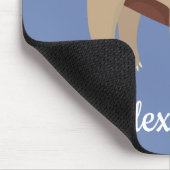 Schattigee luiaard op boom Kawaii Dierenillustrati Muismat (Hoek)