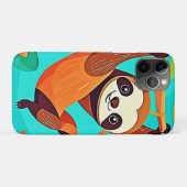 Schattigee luiaard opknoping in Oerwoud Case-Mate iPhone Case (Achterkant (horizontaal))