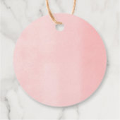 Schattigee luiaard roze groen groen blad bedankjes labels (Achterkant)