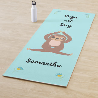 Schattigee Luiaard Yoga De hele dag gepersonalisee Yogamat
