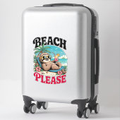 Schattigee luiaard zomertijd sticker (Koffer)
