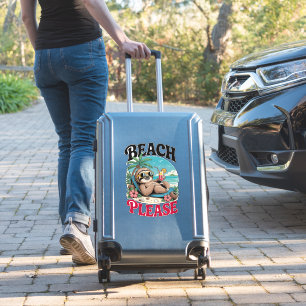 Schattigee luiaard zomertijd sticker