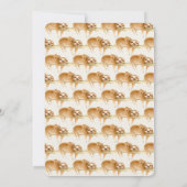 Schattigee luiaards dierlijke waterverf baby showe kaart (Achterkant)