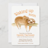 Schattigee luiaards dierlijke waterverf baby showe kaart (Voorkant)