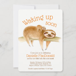 Schattigee luiaards dierlijke waterverf baby showe kaart