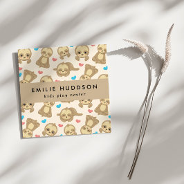 Schattigee luiaards, Kinder Play Center, Activity  Vierkante Visitekaartje