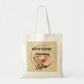 Schattigee luiaards koffie Tea custom Shop naam Tote Bag (Voorkant)