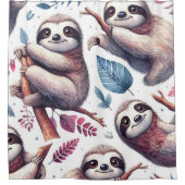  Schattigee luie naadloze Waterverf Douchegordijn (Voorkant)