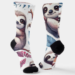  Schattigee luie naadloze Waterverf Sokken