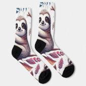 Schattigee luie naadloze Waterverf Sokken (Rechts)