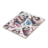  Schattigee luie naadloze Waterverf Tegeltje (Zijkant)