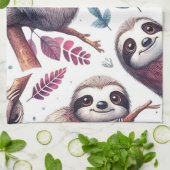 Schattigee luie naadloze Waterverf Theedoek (Gevouwen)