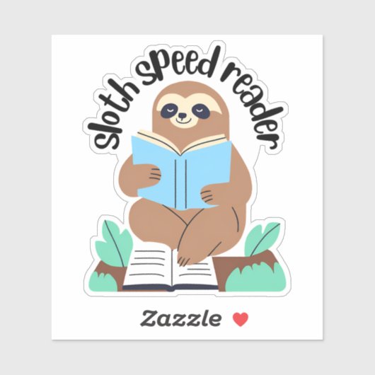 Schattigee luie snelheidslezer waterdicht sticker (Vel)