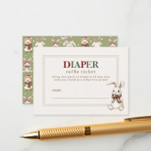 Schattigee Luier Raffle Ticket van Winter Baby sho