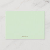 Schattigee Luier w Green Pins Baby shower Raffle T Informatiekaartje (Achterkant)