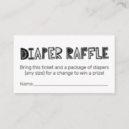 Schattigee luierloten informatiekaartje