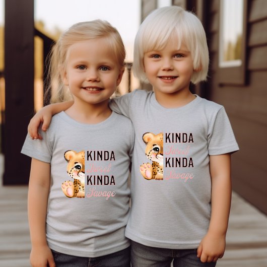 Schattigee luipaard familie bijpassende grappige m t-shirt