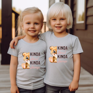 Schattigee luipaard familie bijpassende grappige m t-shirt