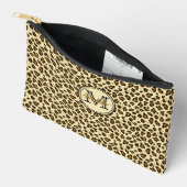Schattigee luipaard print monogram etui (Open)