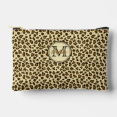 Schattigee luipaard print monogram etui (Voorkant)