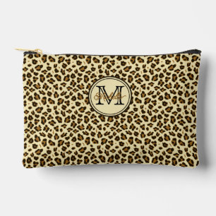 Schattigee luipaard print monogram etui