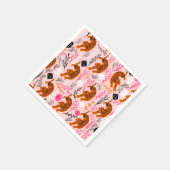 Schattigee luipaardpapieren servetten (Hoek)