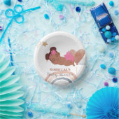 Schattigee maanster Afro-Amerikaans kinder baby sh Papieren Kommen (Feest)