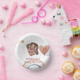 Schattigee maanster Afro-Amerikaans kinder baby sh Papieren Kommen